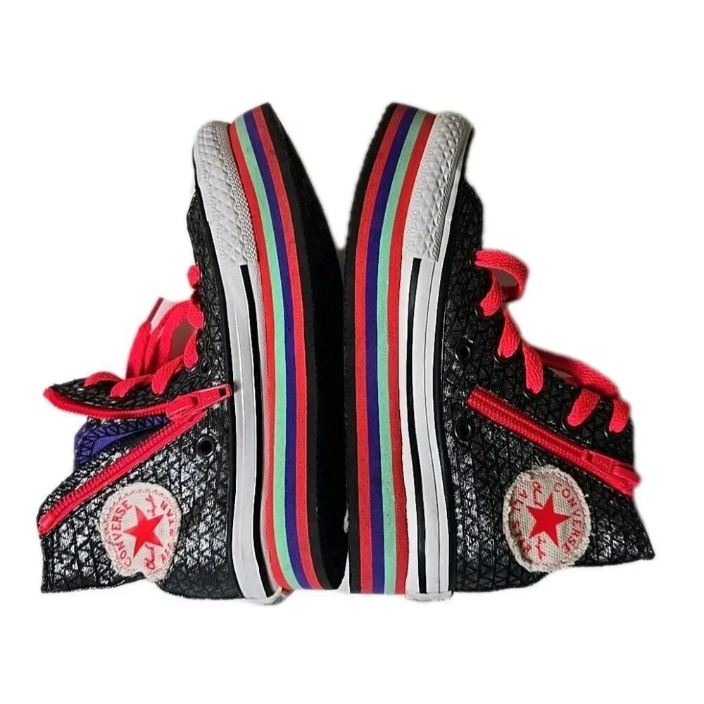 Converse All-Star Junior Kids Shoes Size 11 Chuck Taylor Sneakers Hi Platform